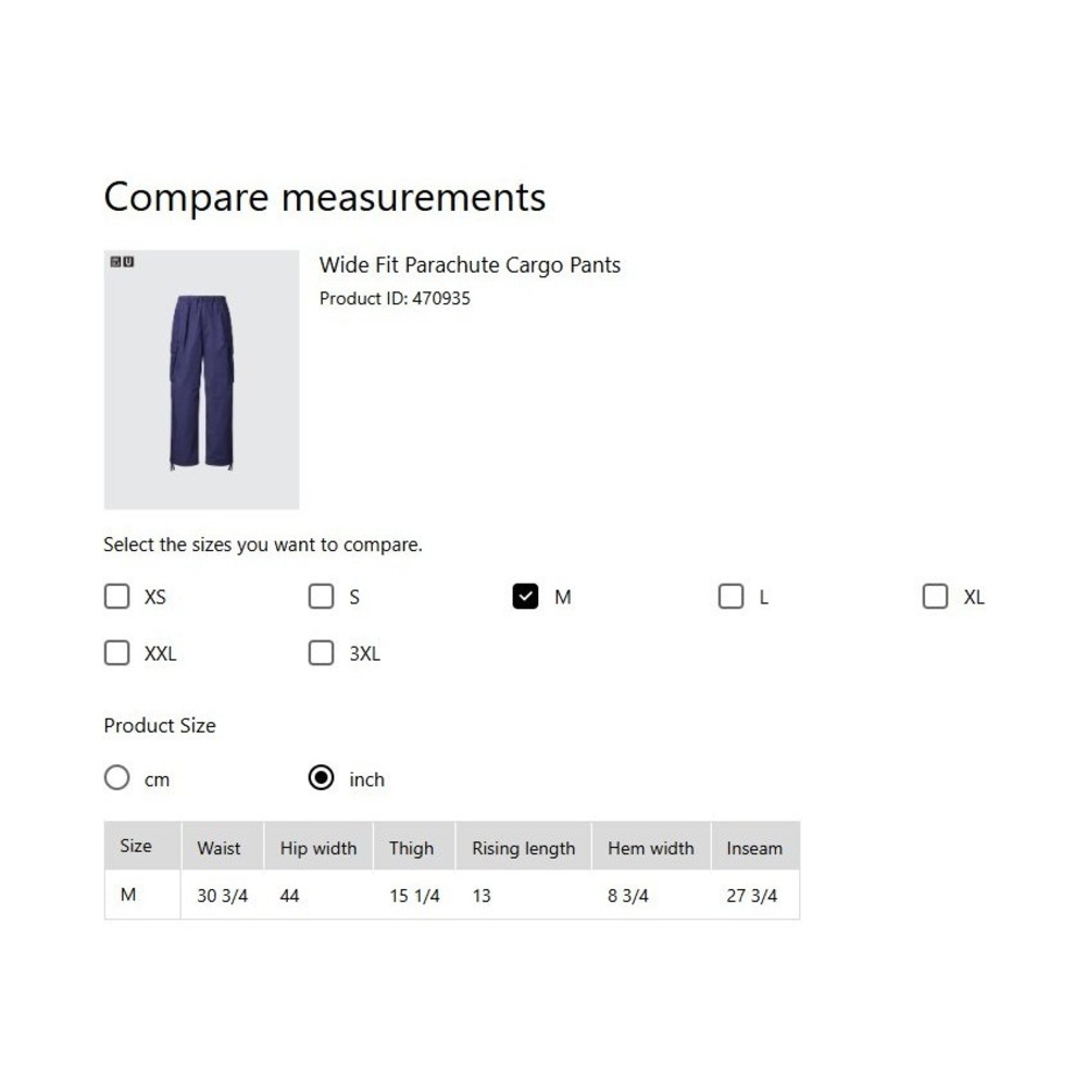 Uniqlo Wide Fit Parachute Military Green Nylon Cargo Pants Utility Drawstring L - Picture 7 of 8